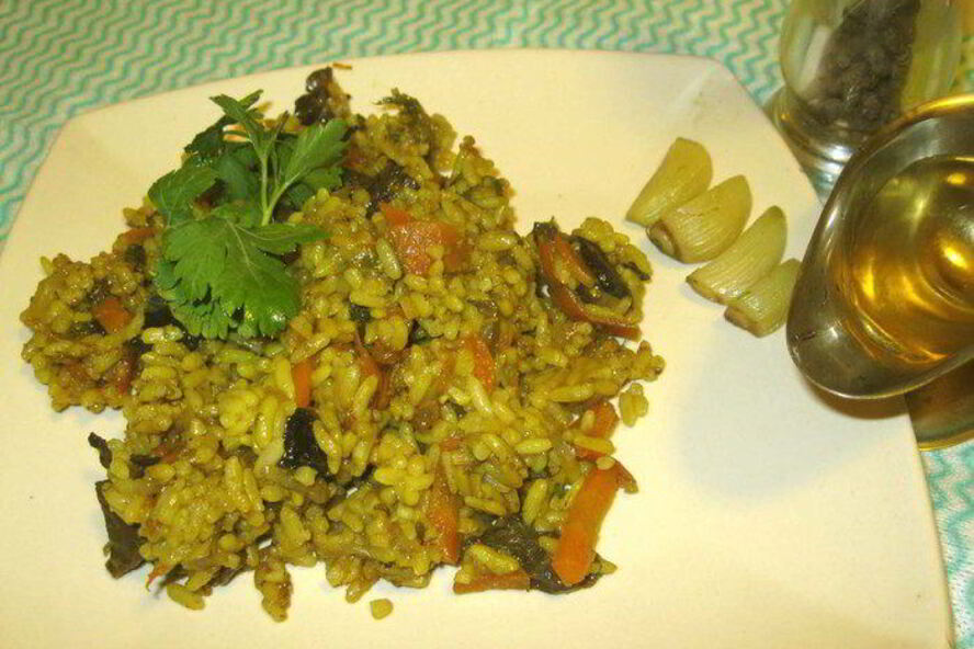 Рецепт грибного плова