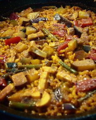 Испанская овощная паэлья