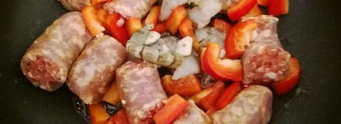 паэлья с колбасками. Шаг 4