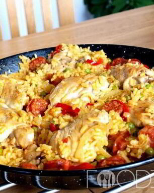 Паэлья с курицей
