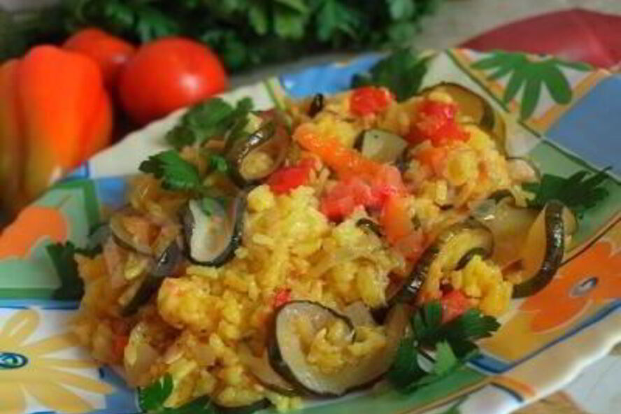 Рецепт паэльи с овощами