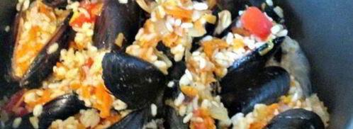 пилав — плов из мидий. Шаг 9