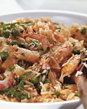 Пилав с креветками