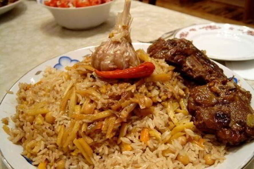 Рецепт плова из говядины с капустой