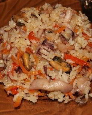 Плов из морского коктейля