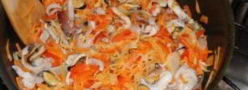 плов из морского коктейля. Шаг 6