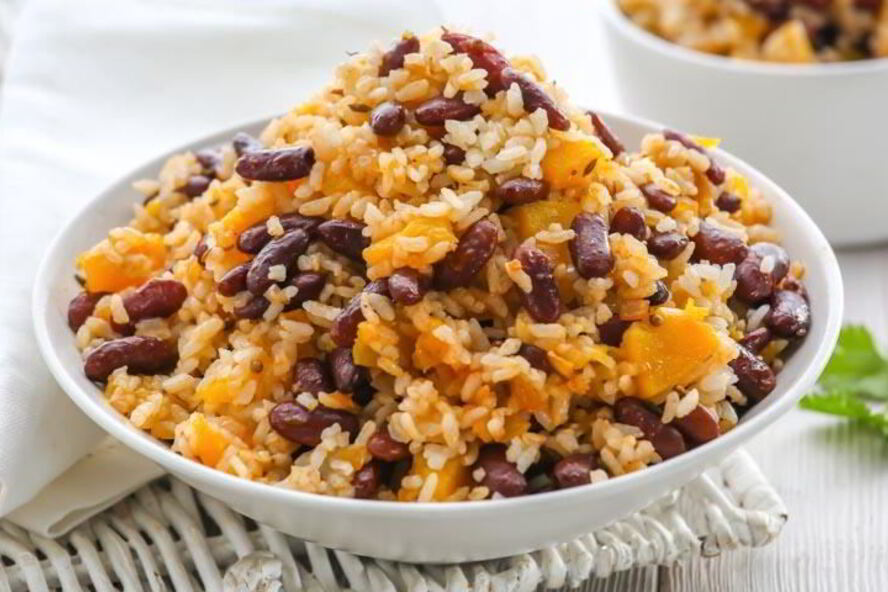 Рецепт плова с фасолью и тыквой