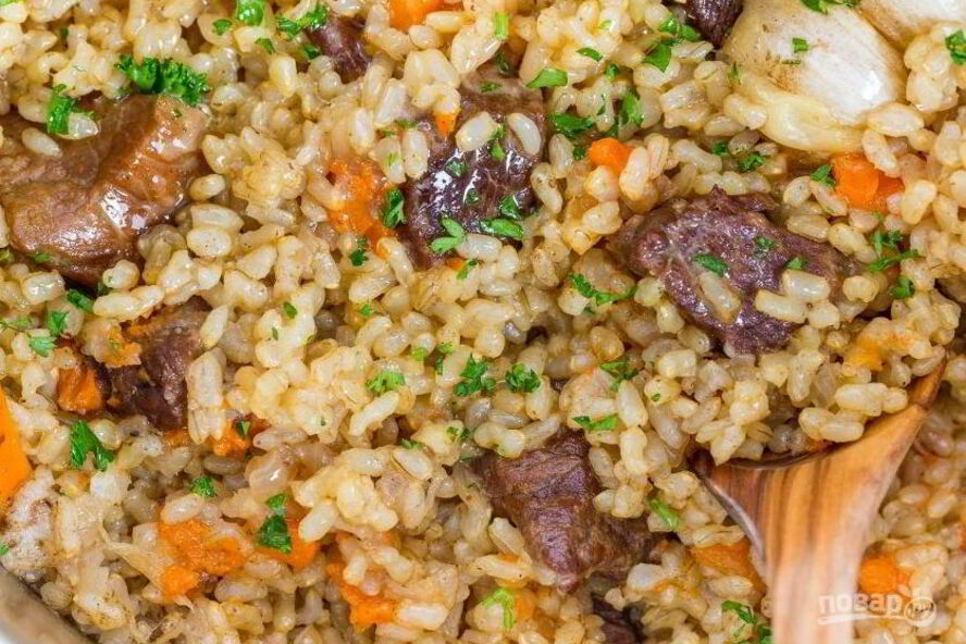 Рецепт плова с говядиной