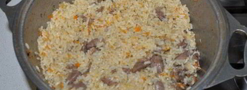 плов с куриными сердечками. Шаг 7