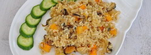 плов с мидиями. Шаг 14