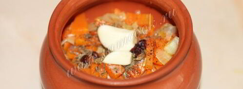 плов со свининой в горшочках. Шаг 10