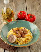 Плов Той Оши с нутом и изюмом