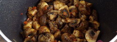 постный плов с грибами. Шаг 6