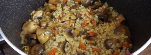 постный плов с грибами. Шаг 10