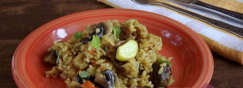 постный плов с грибами. Шаг 11