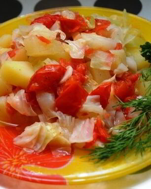 Диетическое овощное рагу в мультиварке