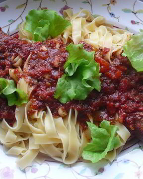 Феттучине с рагу по-неаполитански