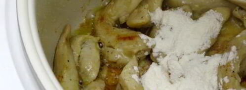 фрикасе из куриных грудок. Шаг 6