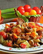 Грибное рагу с овощами