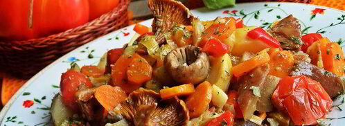 грибное рагу с овощами. Шаг 20