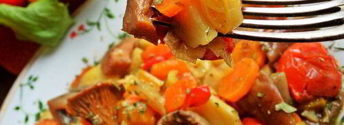 грибное рагу с овощами. Шаг 21