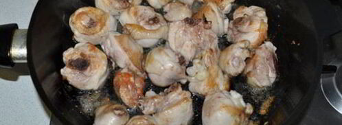 куриное рагу с грибами и томатным соком. Шаг 3