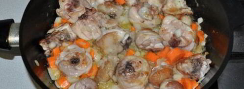 куриное рагу с грибами и томатным соком. Шаг 5