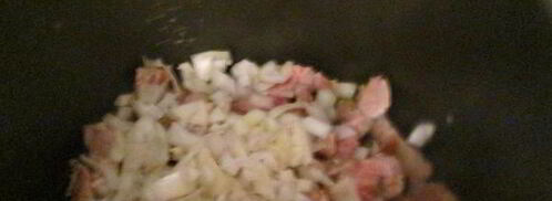 мясное рагу с грибами и орехами. Шаг 3