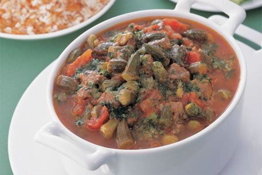 Рецепт мясного рагу с окрой