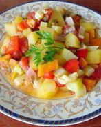 Овощное рагу из кабачков с картофелем