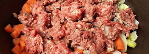 овощное рагу с фаршем и кабачками. Шаг 5