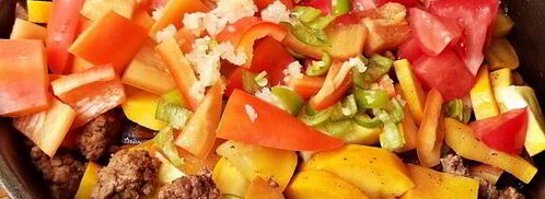 овощное рагу с фаршем и кабачками. Шаг 11