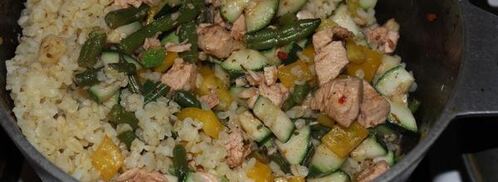 овощное рагу с куриным филе и булгуром. Шаг 8