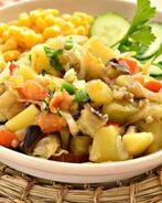 Овощное рагу с пекинской капустой