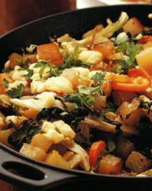 Овощное рагу с сыром