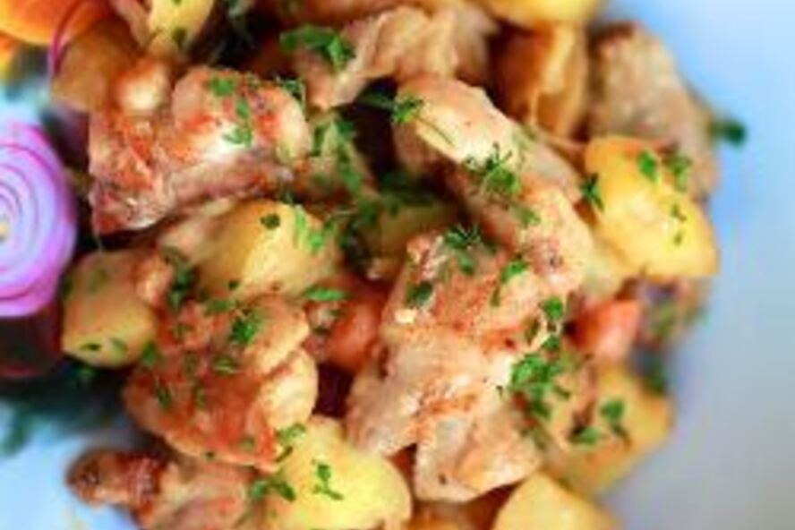 Рецепт рагу из курицы с картошкой