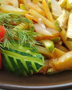 Рагу с кабачками