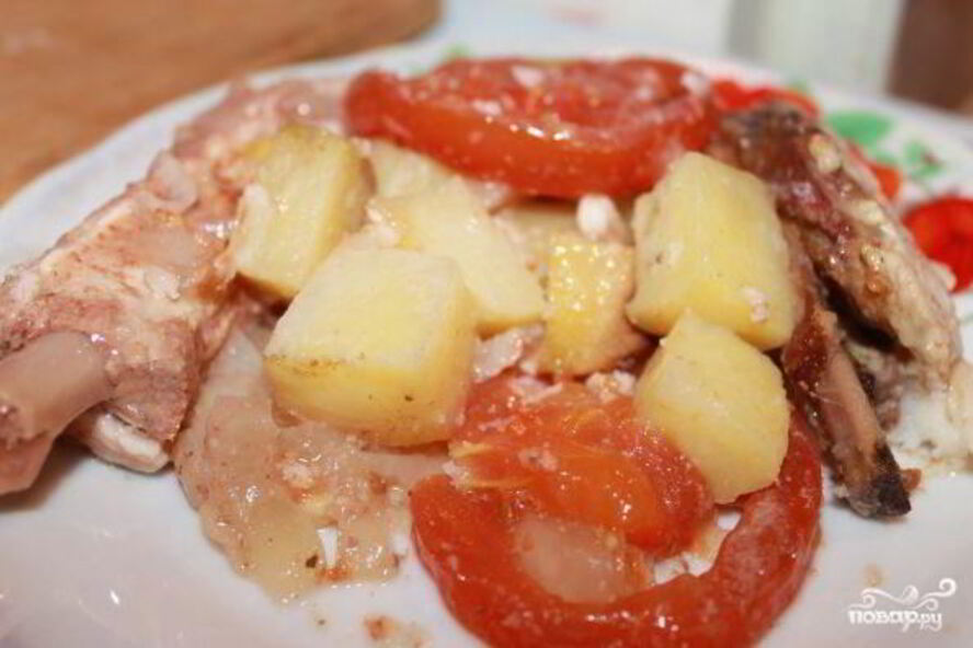 Рецепт рагу со свиными ребрами