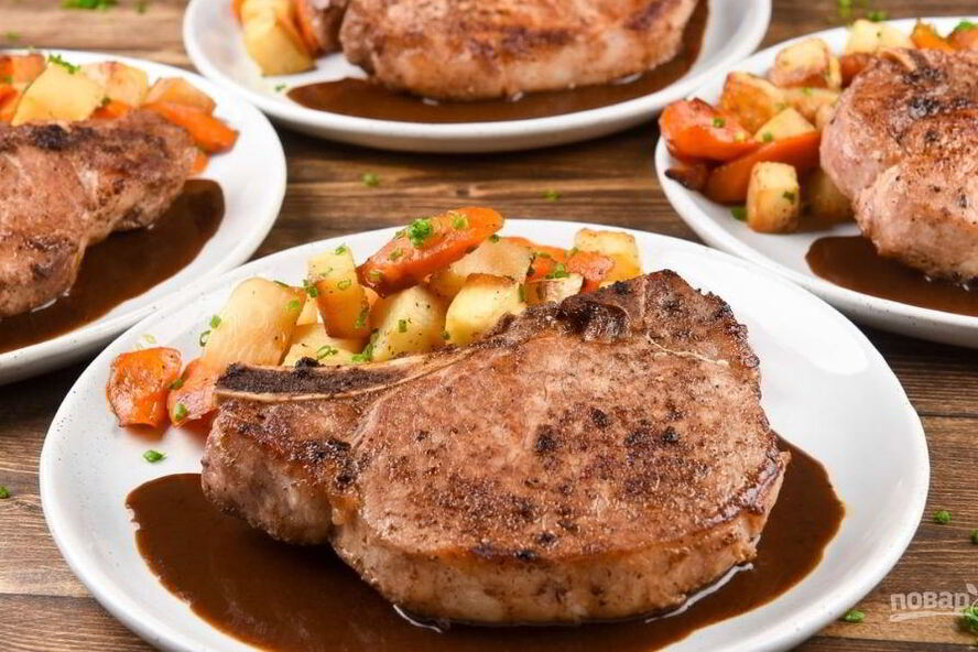 Рецепт рагу свиного на кости