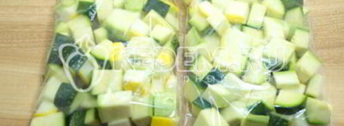 замороженные кабачки кубики для рагу. Шаг 6