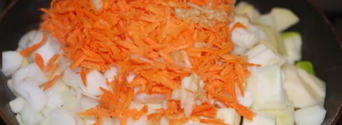 запеченное овощное рагу с мясным фаршем. Шаг 5