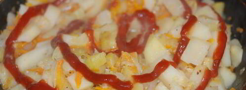 запеченное овощное рагу с мясным фаршем. Шаг 8