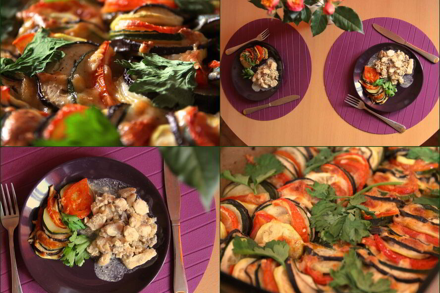 Рецепт рататуя с моцареллой