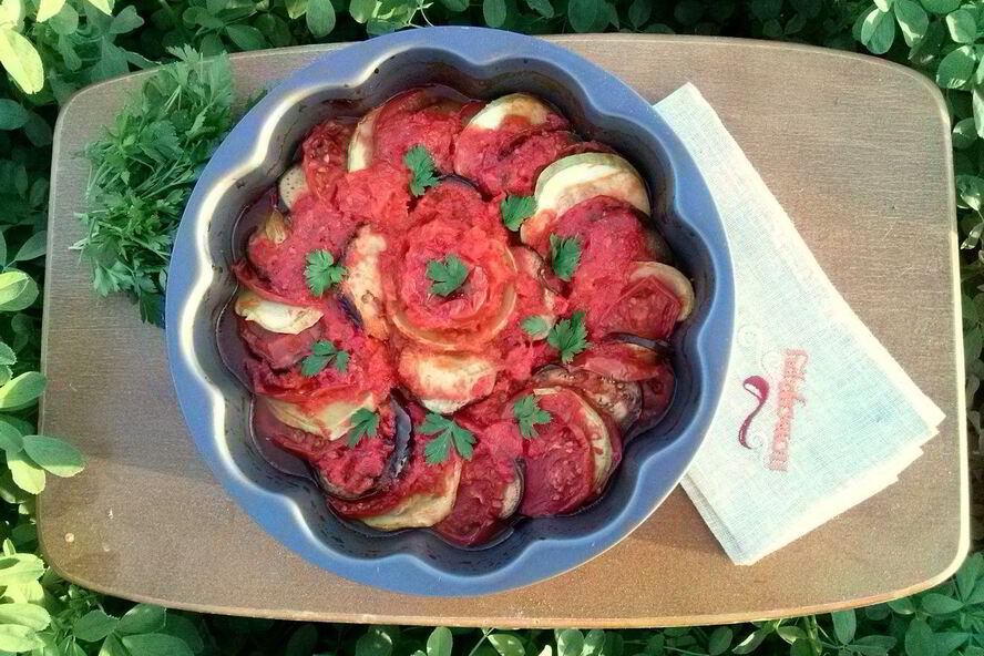 Рецепт рататуя из баклажанов и кабачков