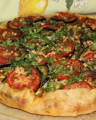 Рататуй на хрустящей галете