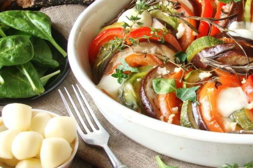 Рецепт рататуя с сыром