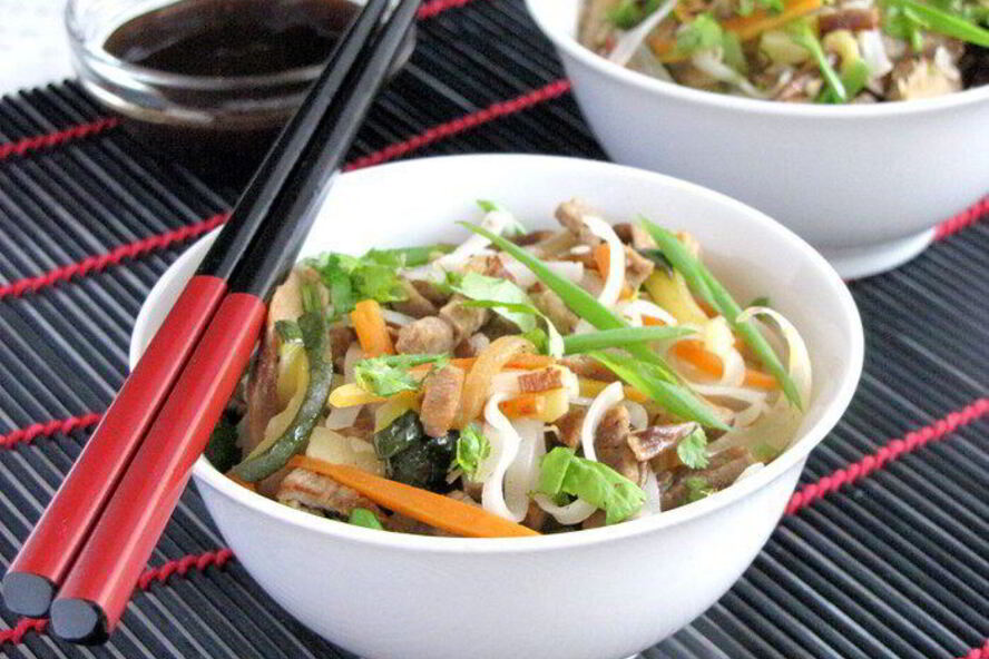 Рецепт рисовой лапши по-японски