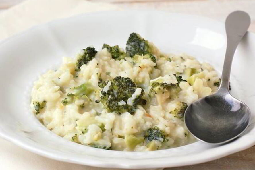 Рецепт ризотто с брокколи и поджаренными орешками кешью