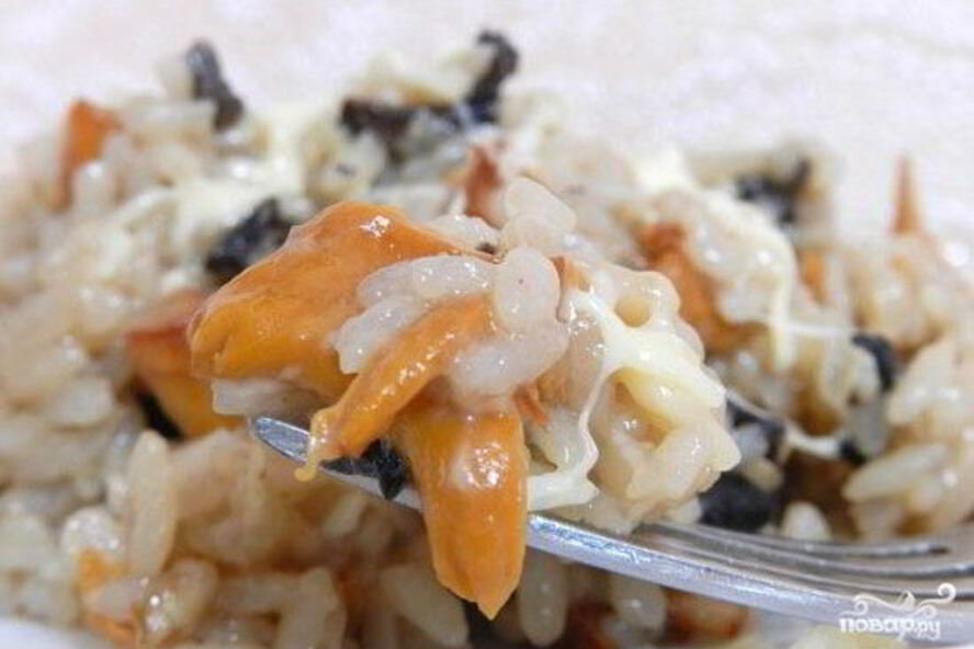 Рецепт ризотто с грибами в мультиварке