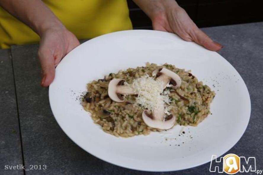 Рецепт ризотто с грибами